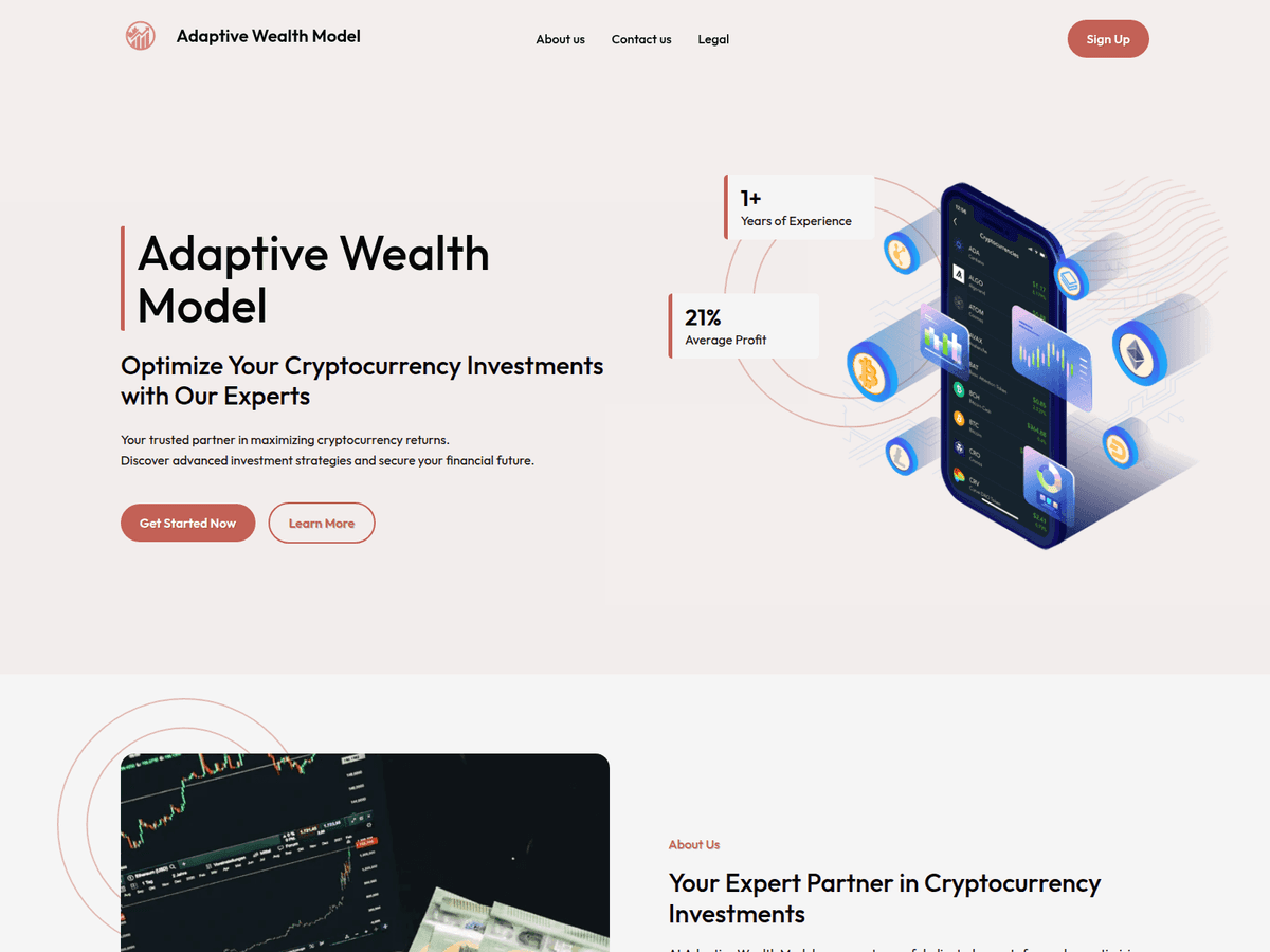 Screenshot von Adaptivewealthmodel