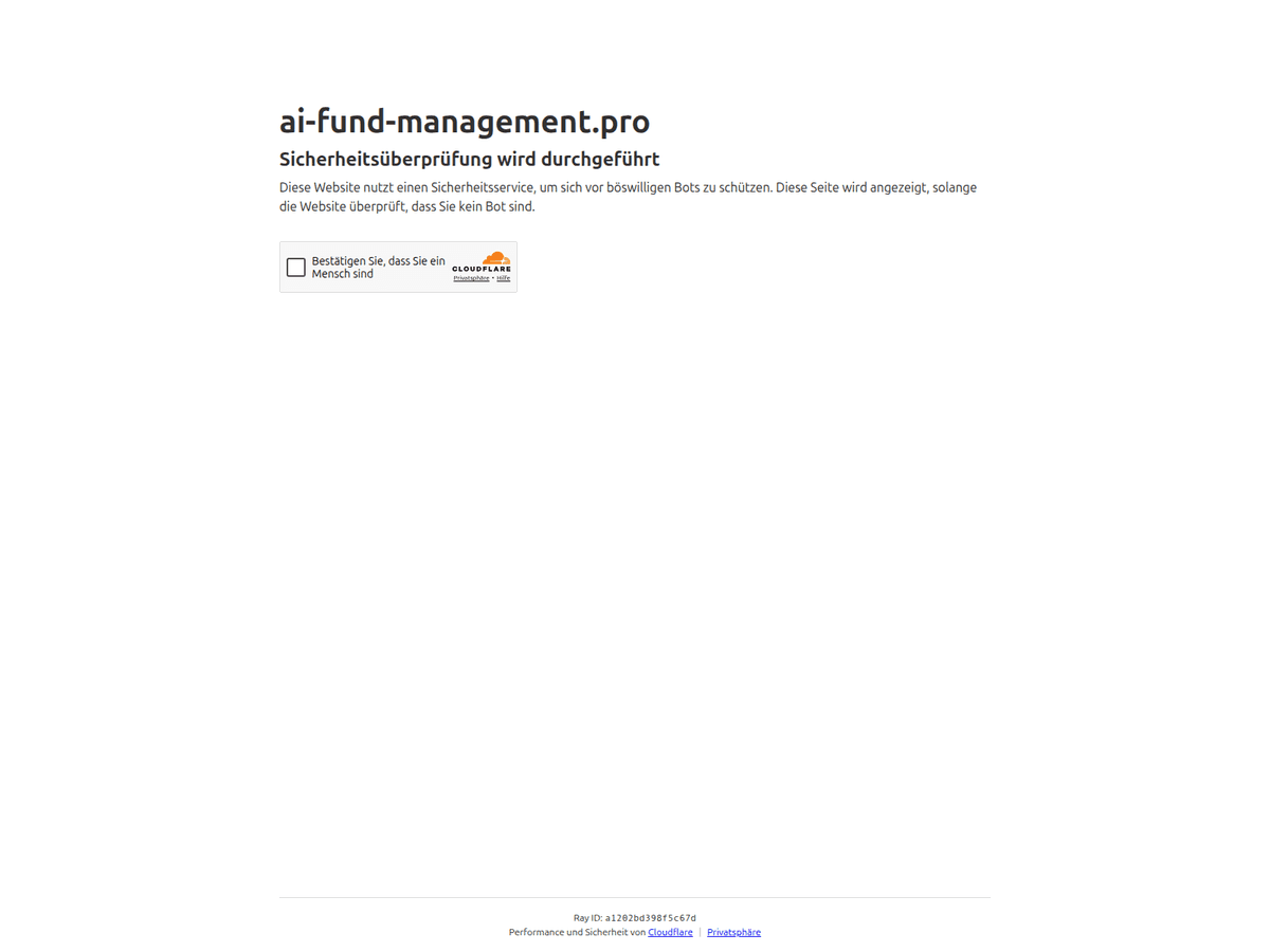 Screenshot von Ai Fund Management