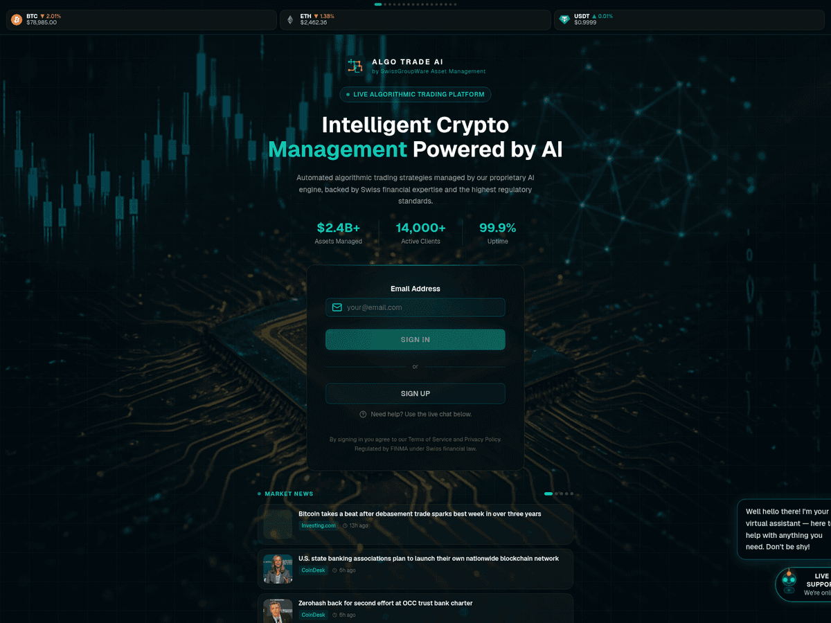 Screenshot von Algo Trade Ai