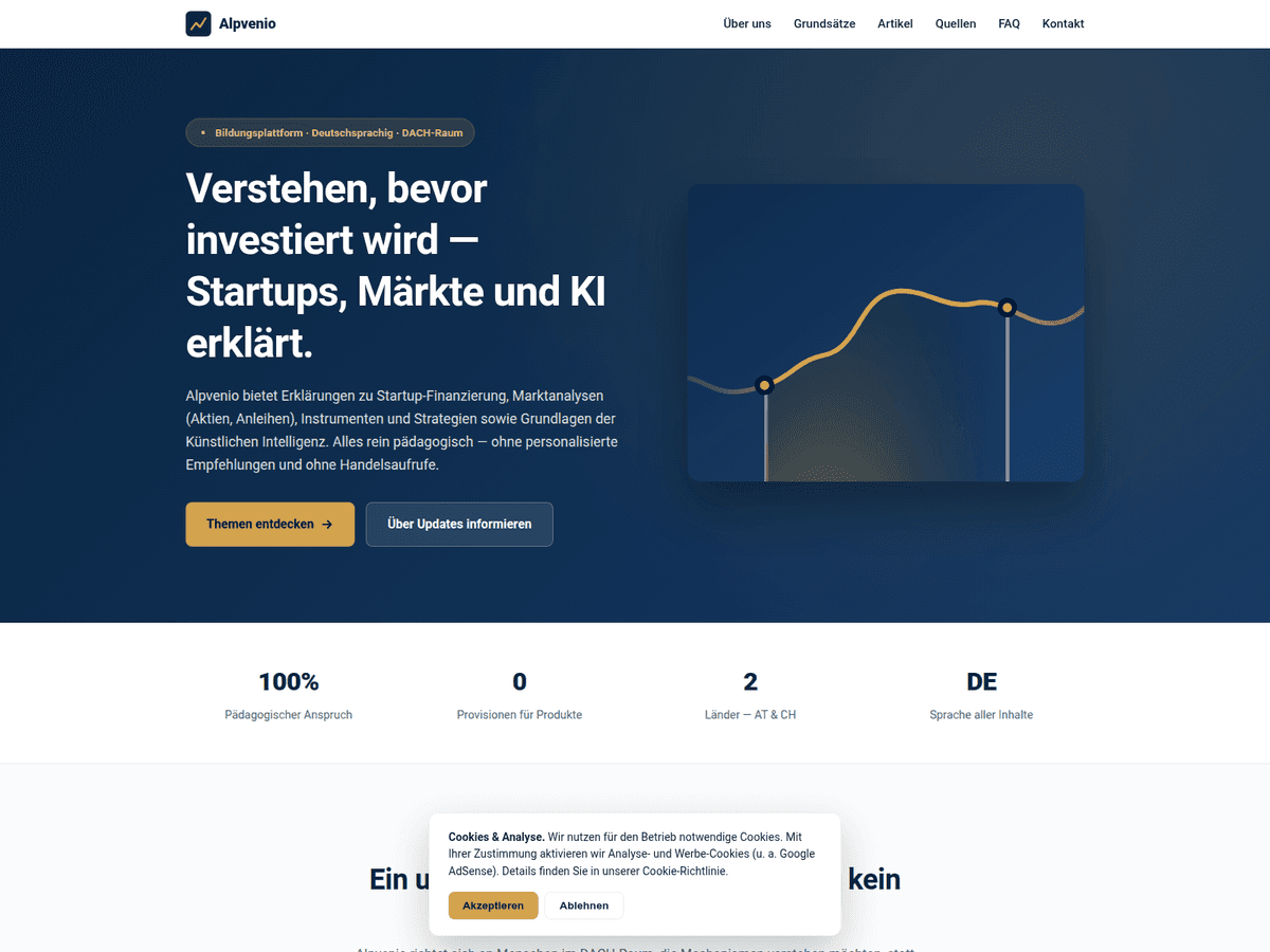Screenshot von Alpvenio