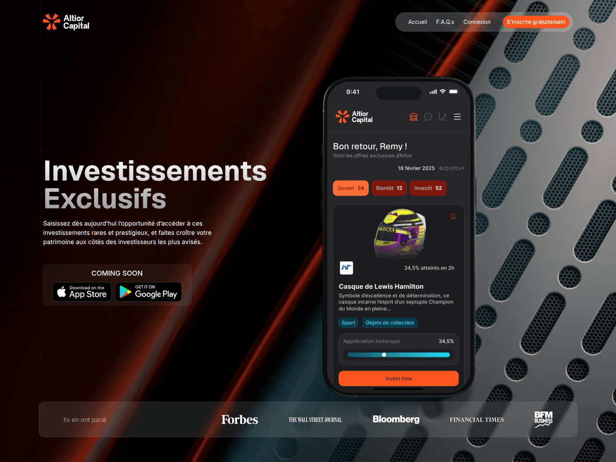 Screenshot der Webseite Altior Capital (altior-capital.io)