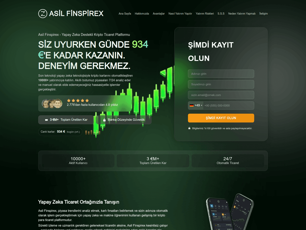 Screenshot von Asilfinspirextrade