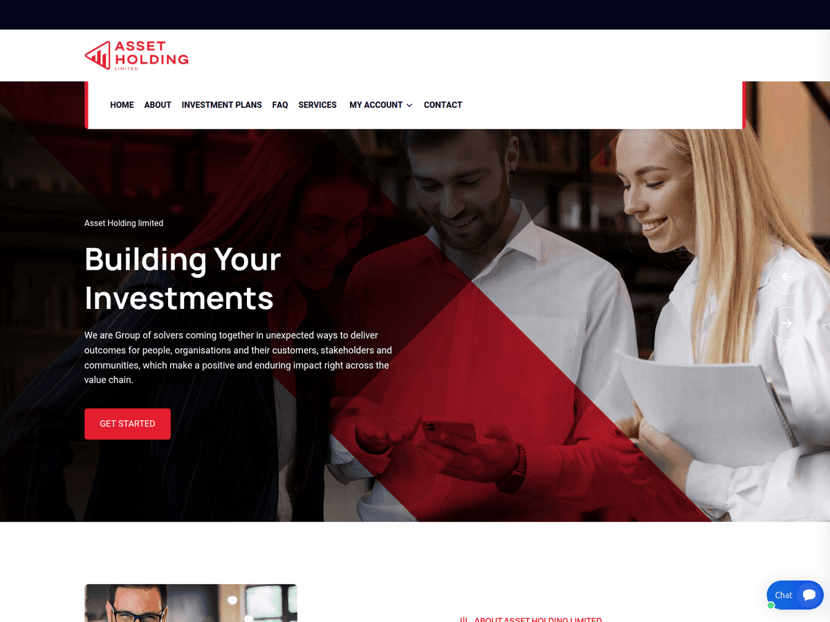 Screenshot der Webseite Assetholdltd (assetholdltd.com)