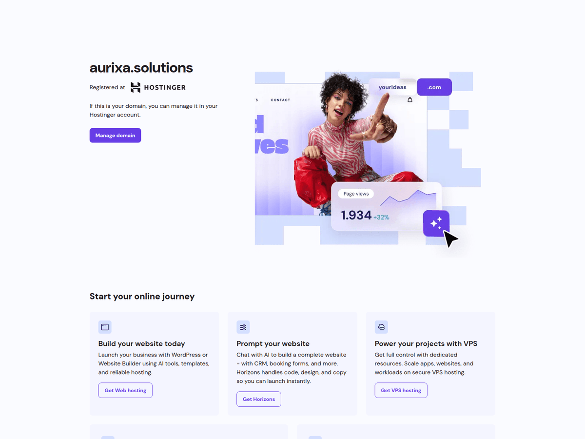 Screenshot der Webseite Aurixa (aurixa.solutions)