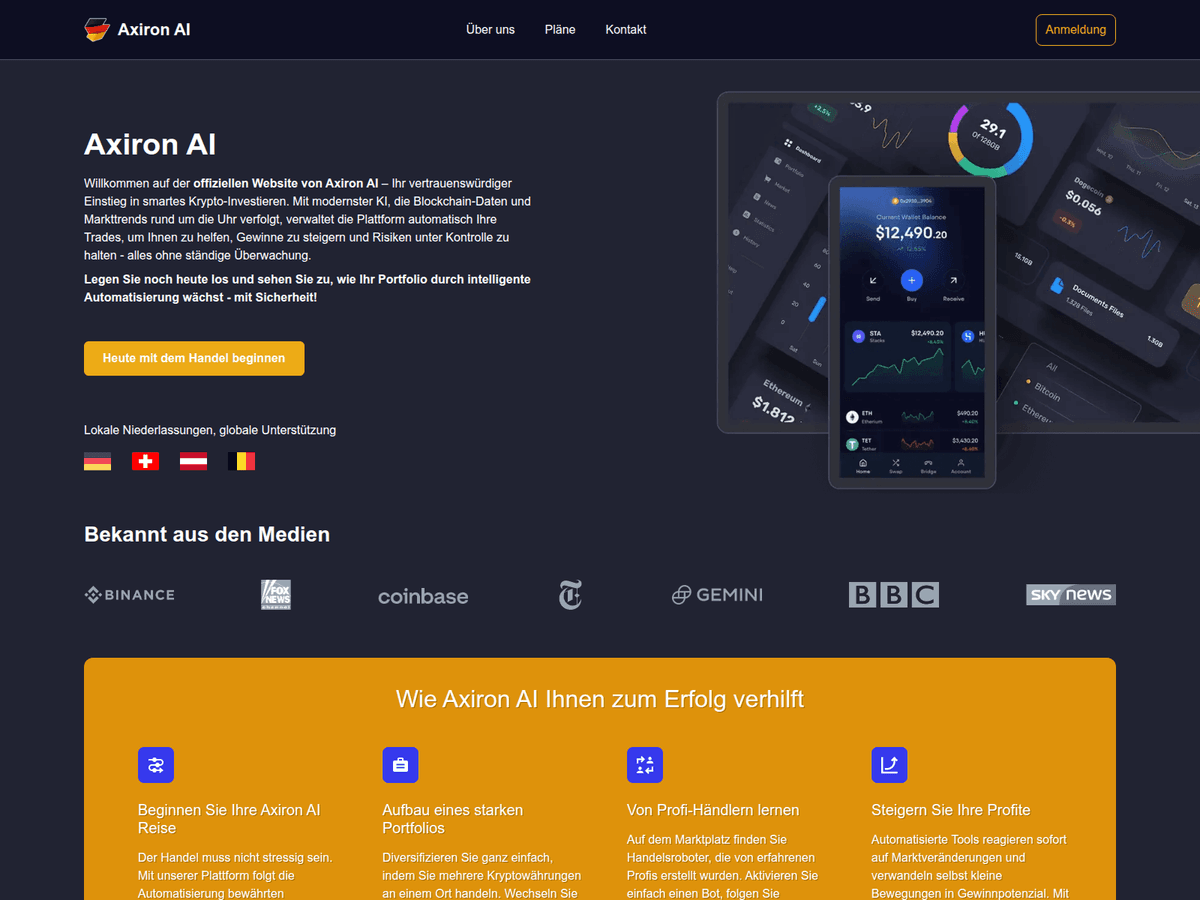 Screenshot von Axiron