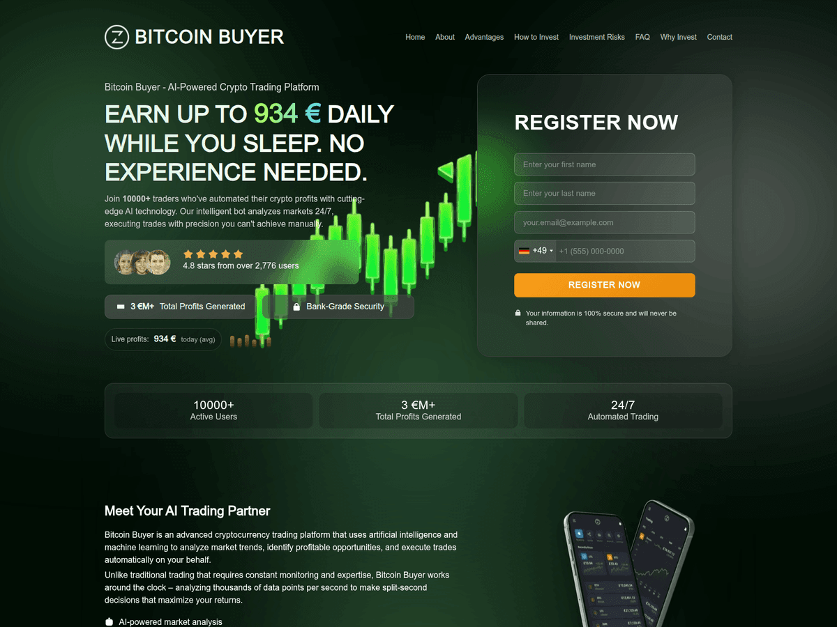 Screenshot von Bitcoinbuyertrade