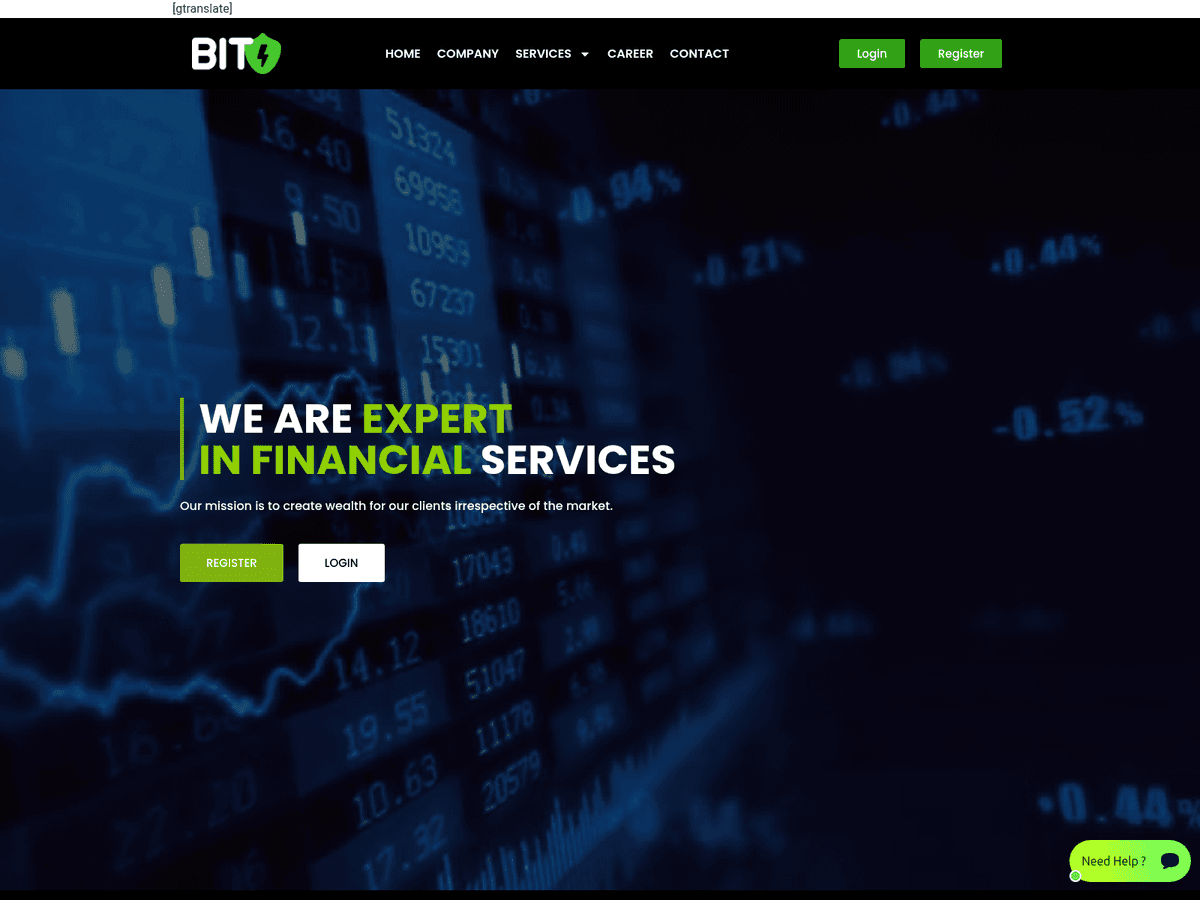 Screenshot der Webseite Bitsurg (bitsurg.org)