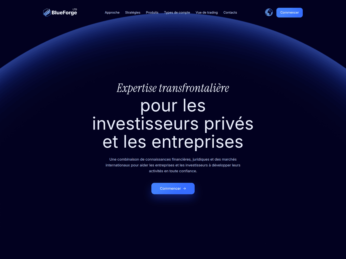 Screenshot von Blueforge