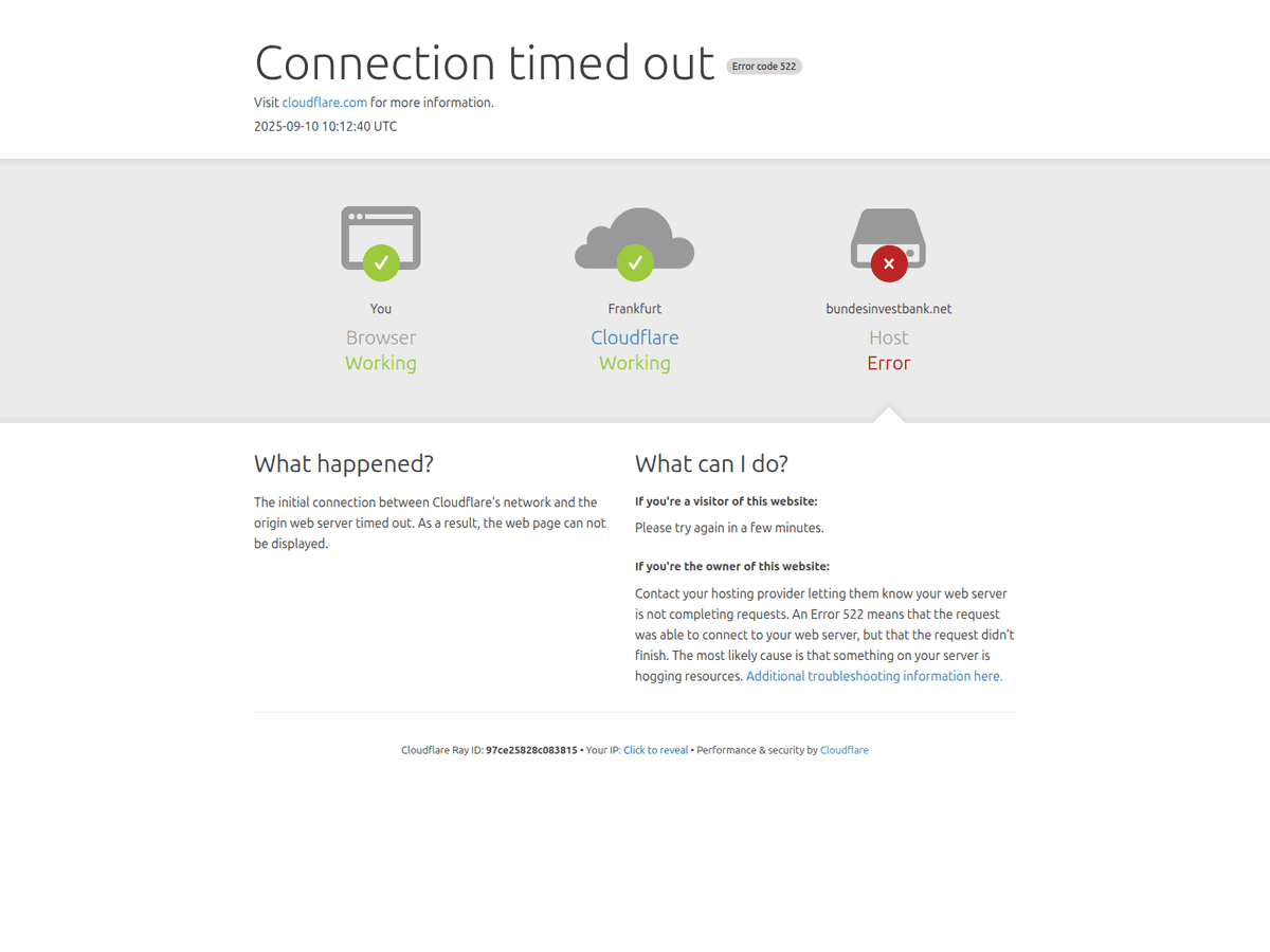 Screenshot der Webseite Bundesinvestbank (bundesinvestbank.net)