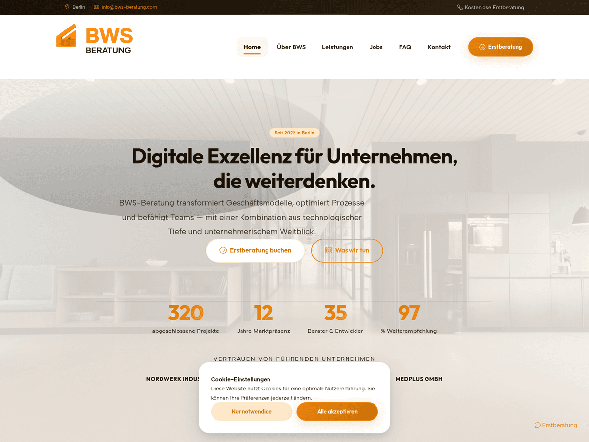Screenshot von Bws Beratung