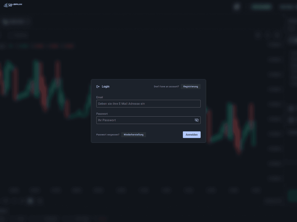 Screenshot von Calibrium Ag