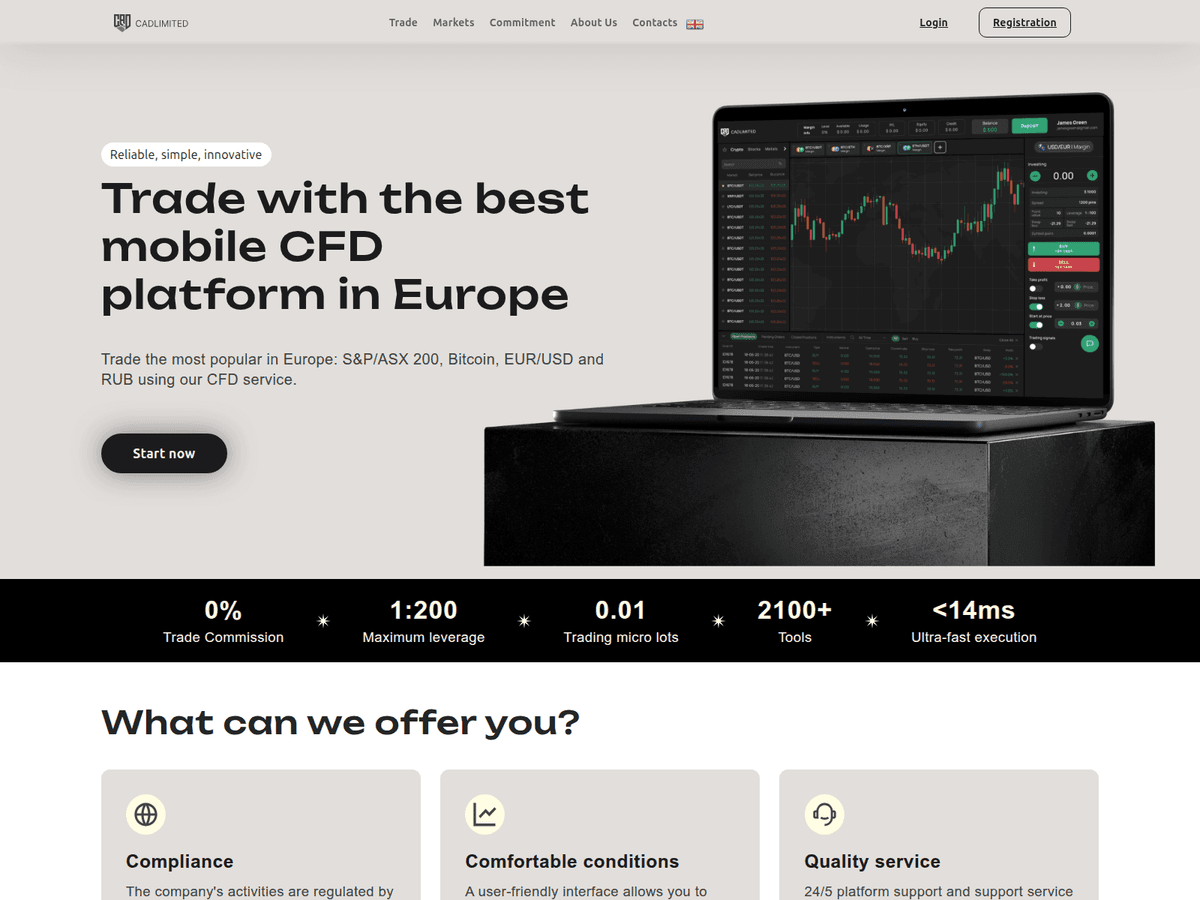 Screenshot von Cadlimited