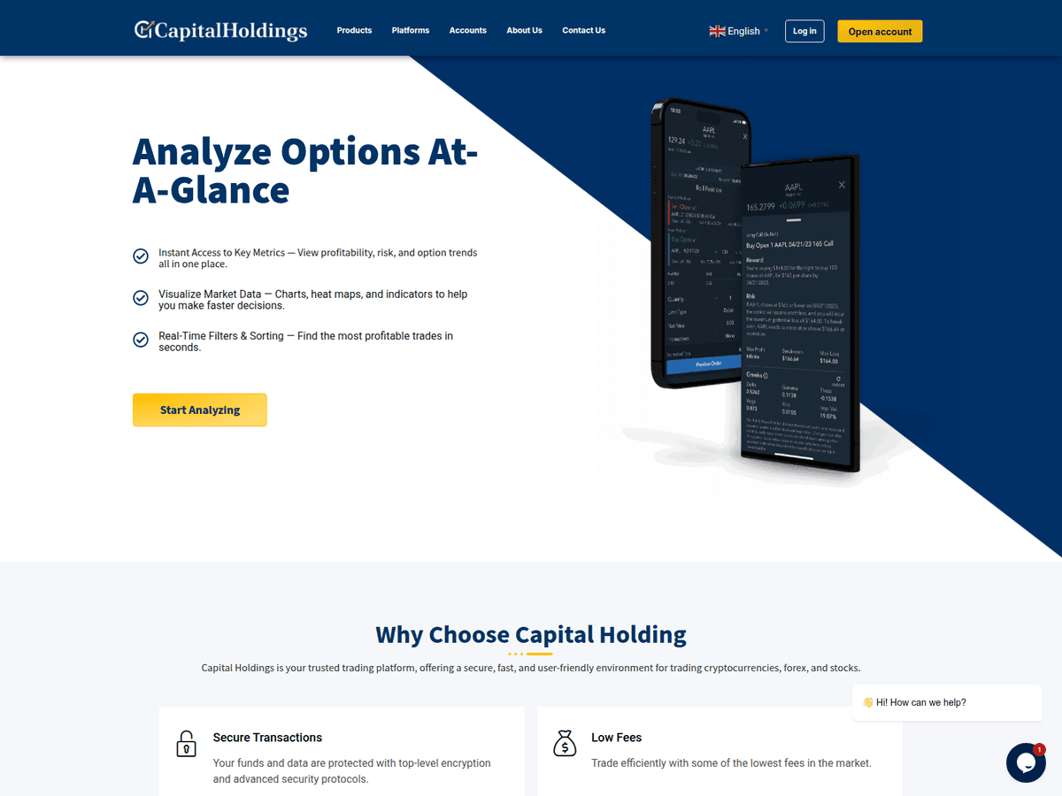 Screenshot von Capitalholdings