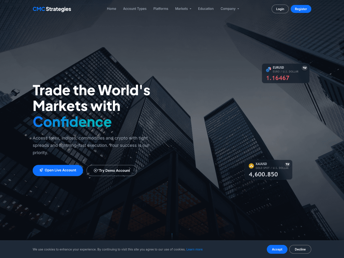 Screenshot von Cmcstrategies