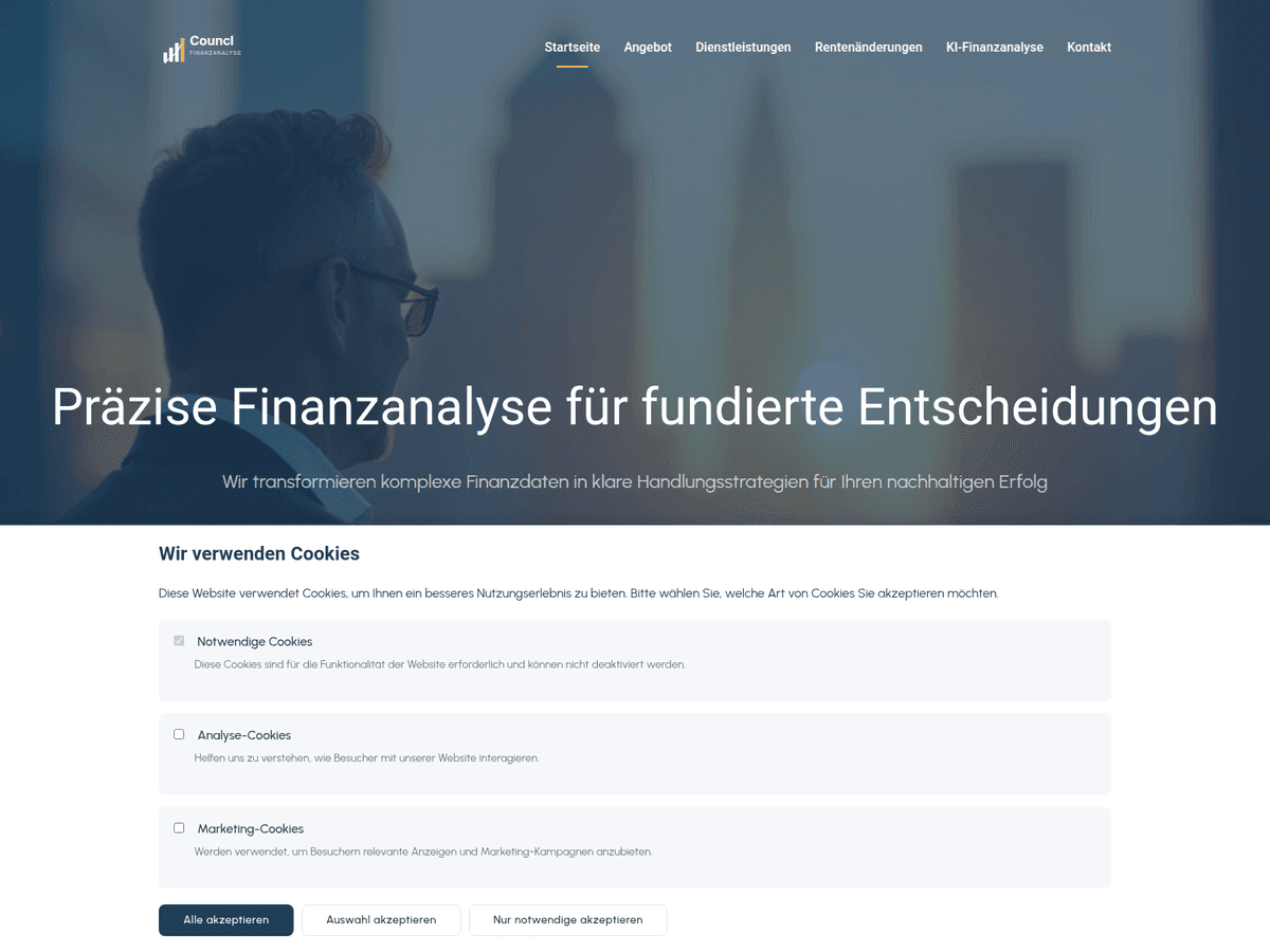 Screenshot der Webseite Councl (councl.com)