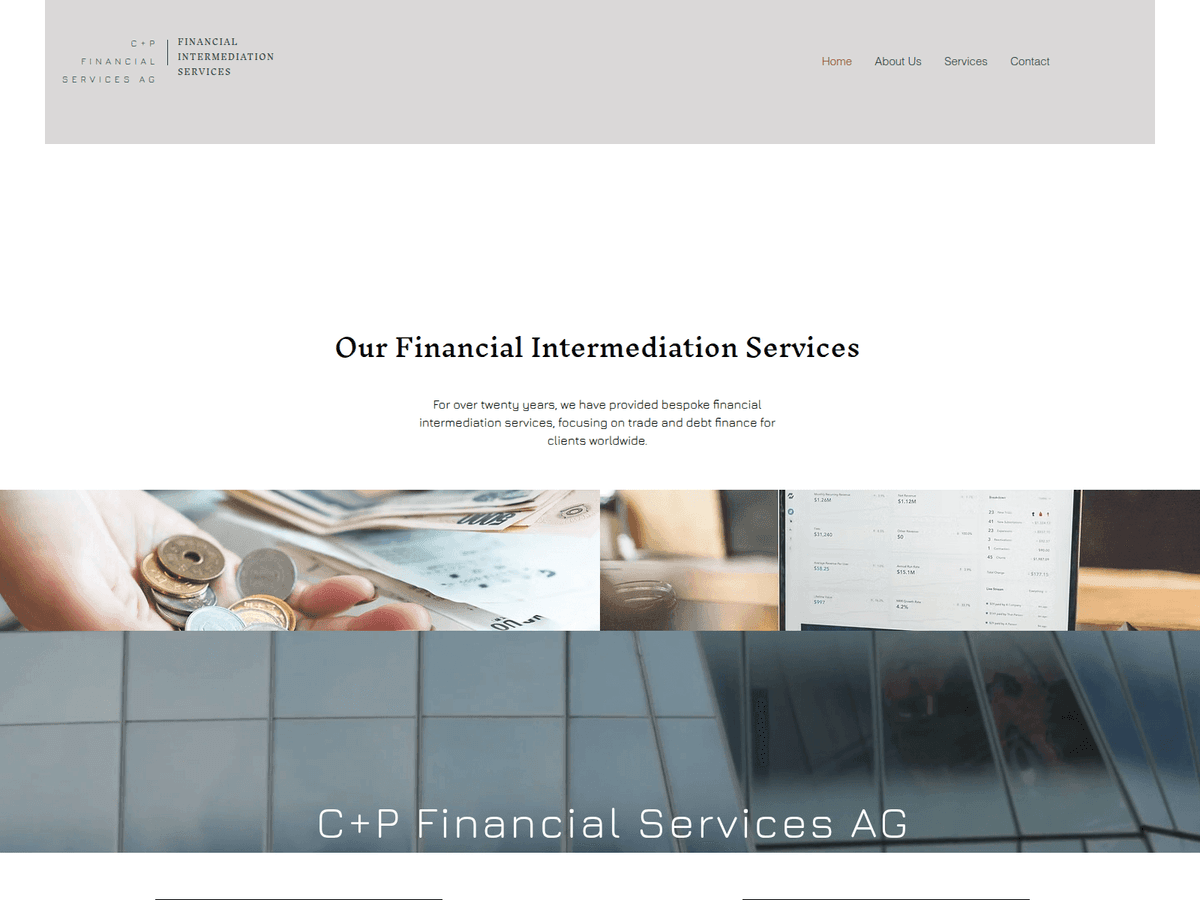 Screenshot der Webseite Cpfinancialag (cpfinancialag.com)