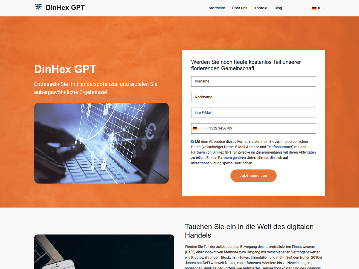 Screenshot von Din Hexgpt
