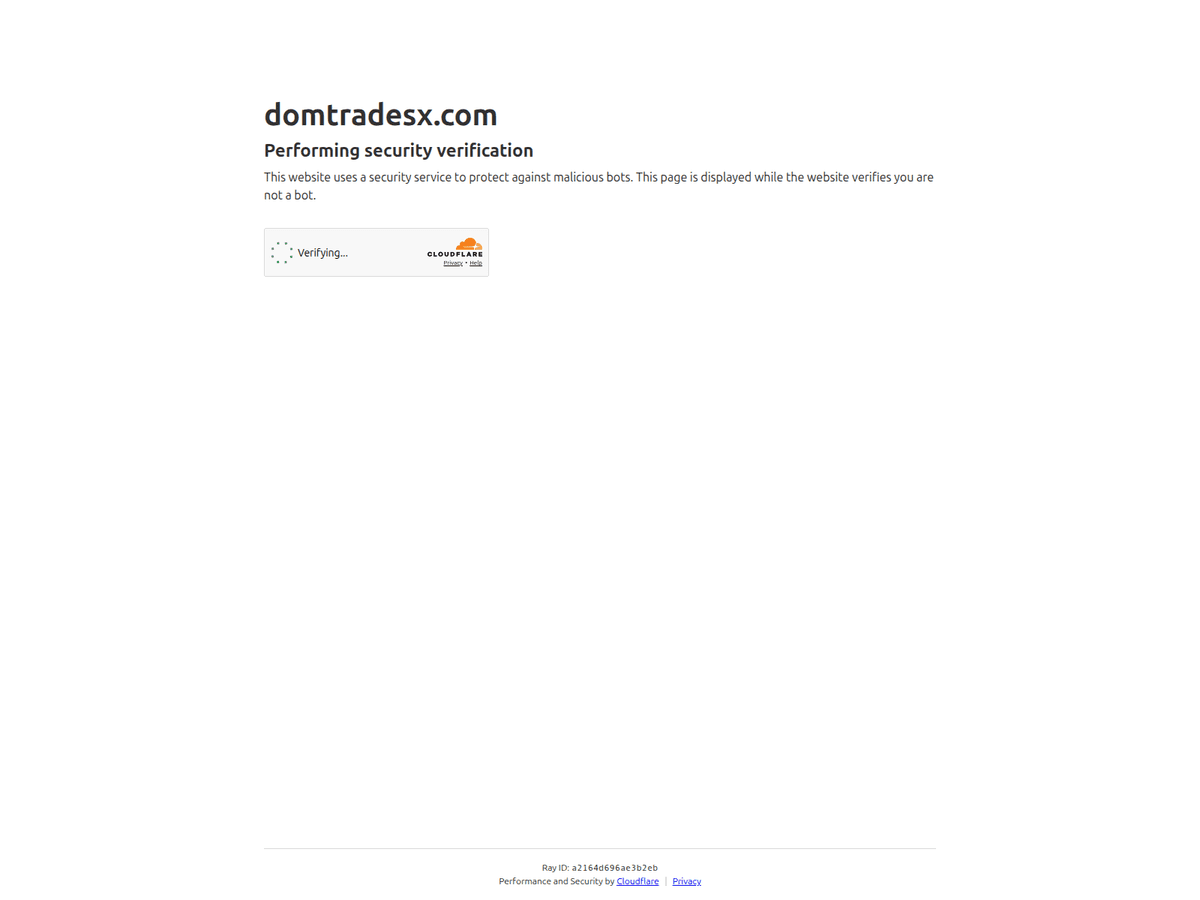 Screenshot von Domtradesx