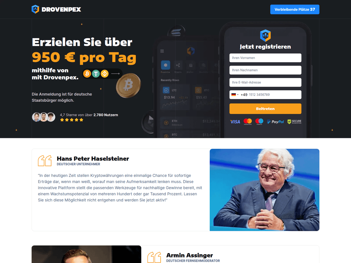 Screenshot von Drovenpex