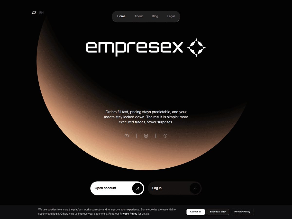 Screenshot der Webseite Emprsx (emprsx.io)