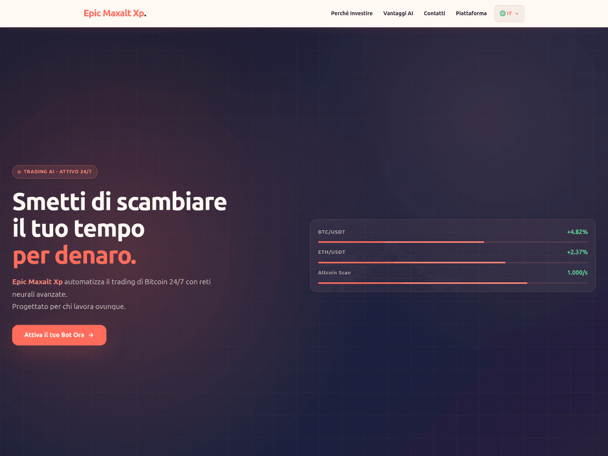 Screenshot der Webseite Epicmaxaltxpplatform (epicmaxaltxpplatform.com)