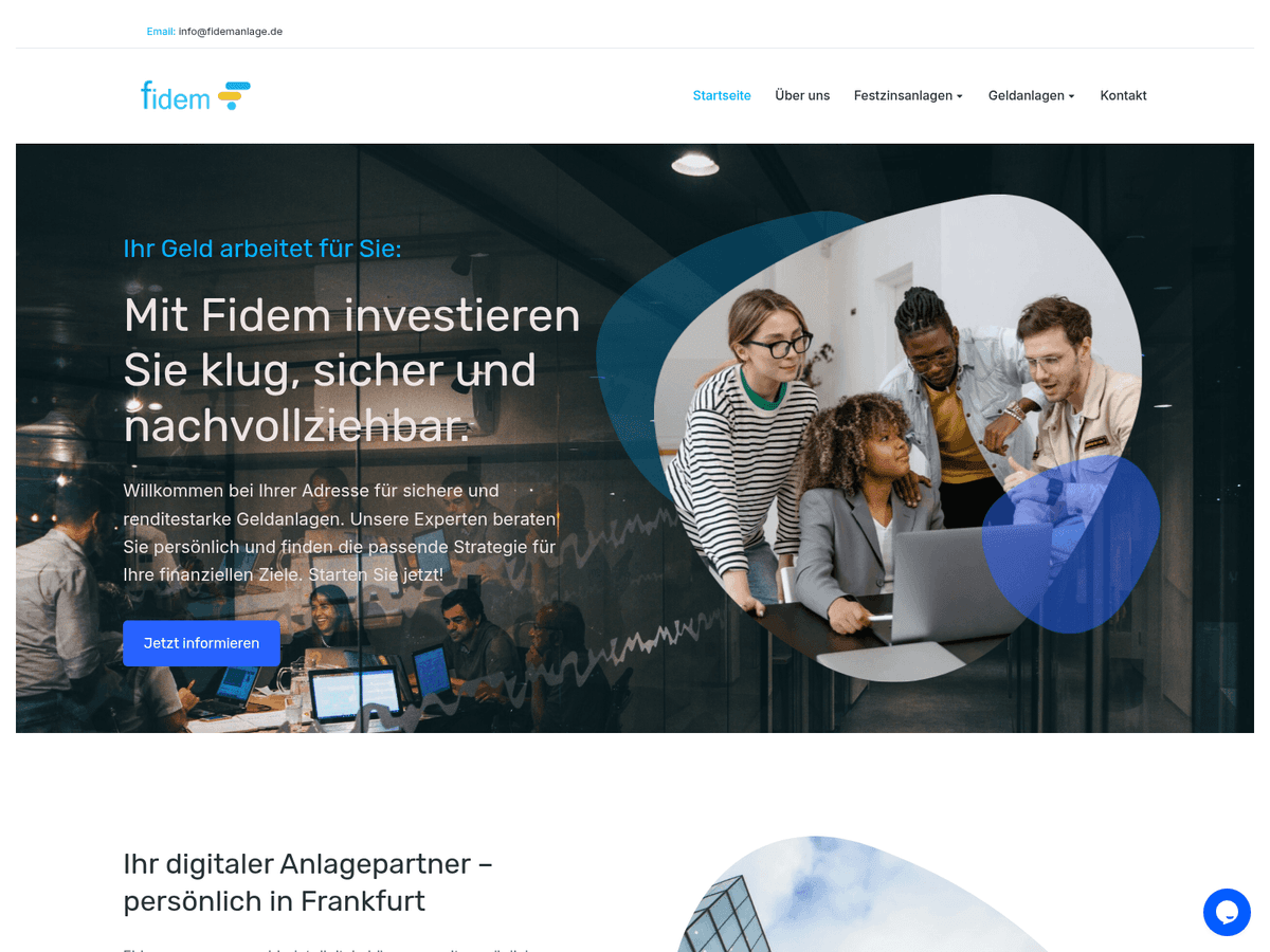Screenshot von Fidemanlage