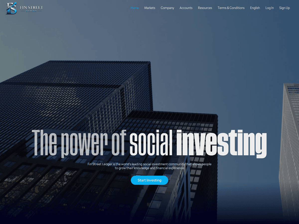 Screenshot von Finstreetledger