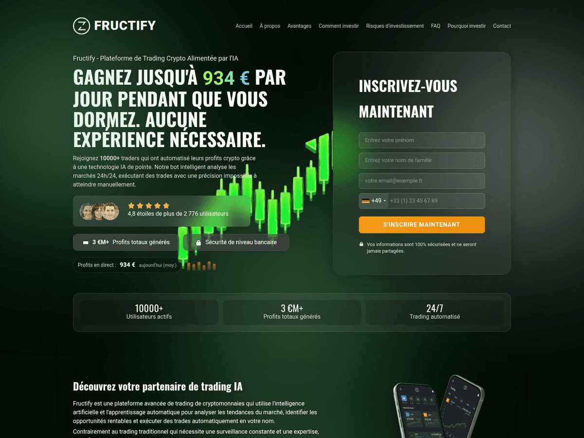 Screenshot der Webseite Fructify (fructify.net)