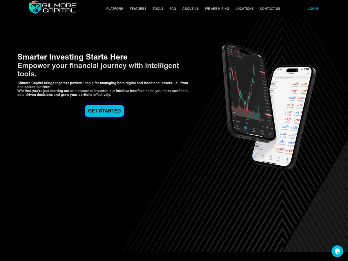Screenshot der Webseite Gilmore Capital (gilmore-capital.com)