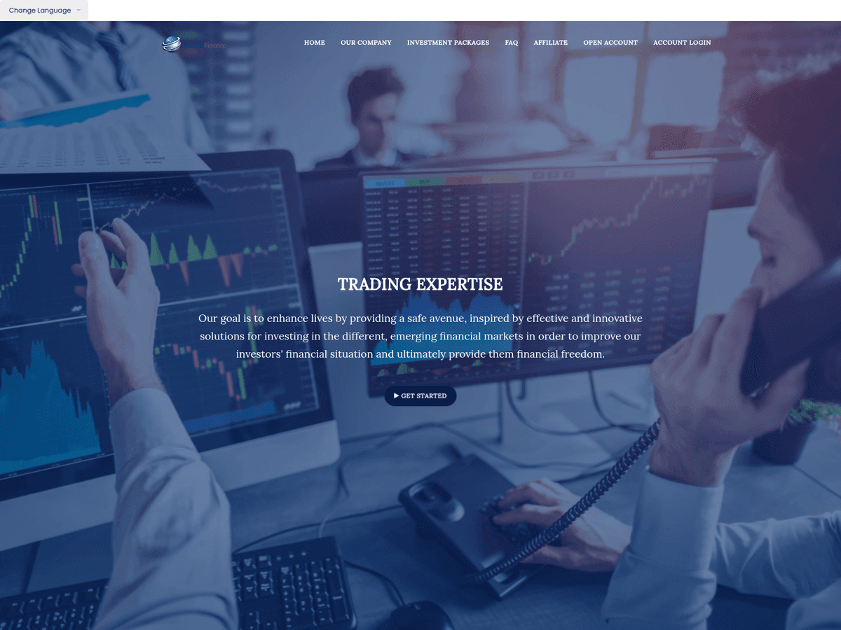 Screenshot von Globexfincorp