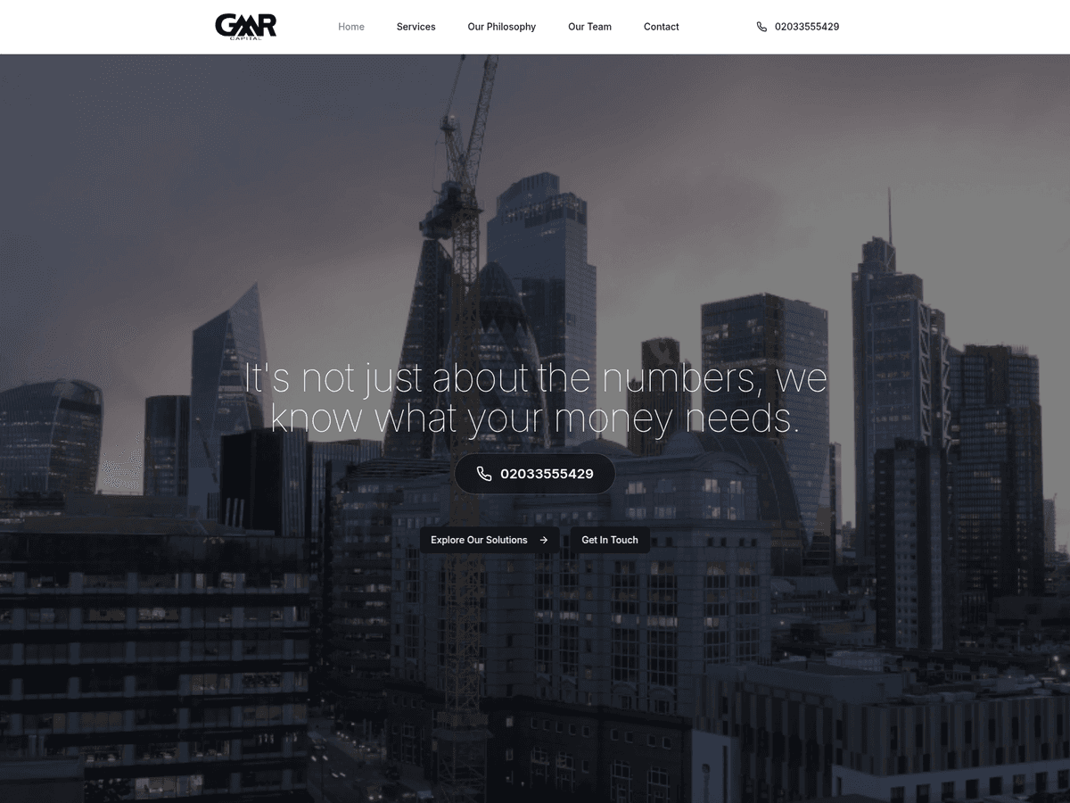 Screenshot der Webseite Gmrcapitalglobal (gmrcapitalglobal.co.uk)