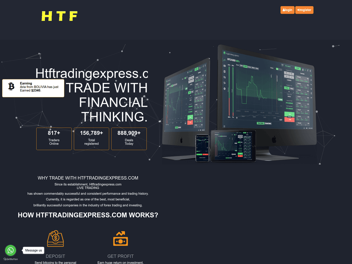 Screenshot von Htftradingexpress
