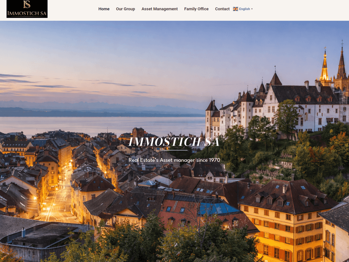 Screenshot der Webseite Immostich Sa (immostich-sa.ch)