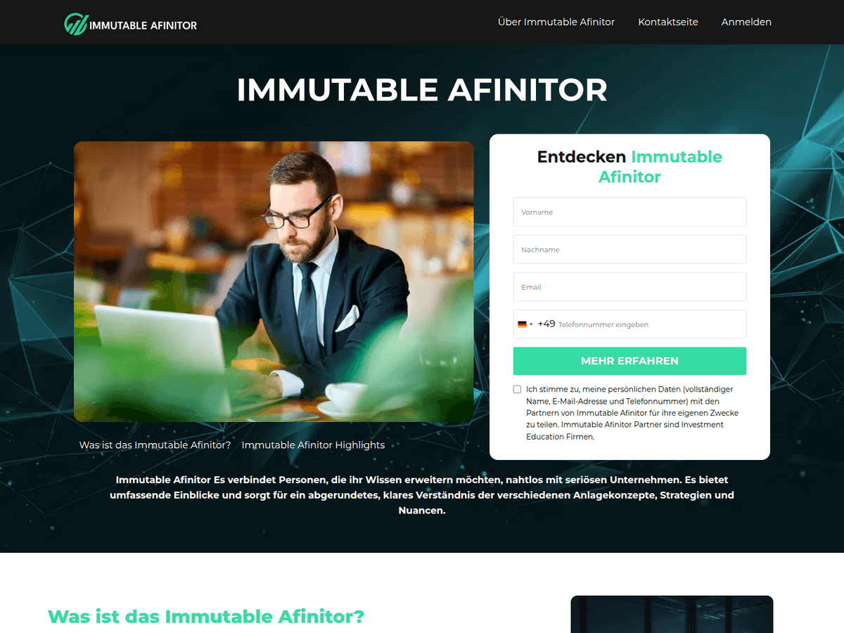 Screenshot von Immutabl Afinitor