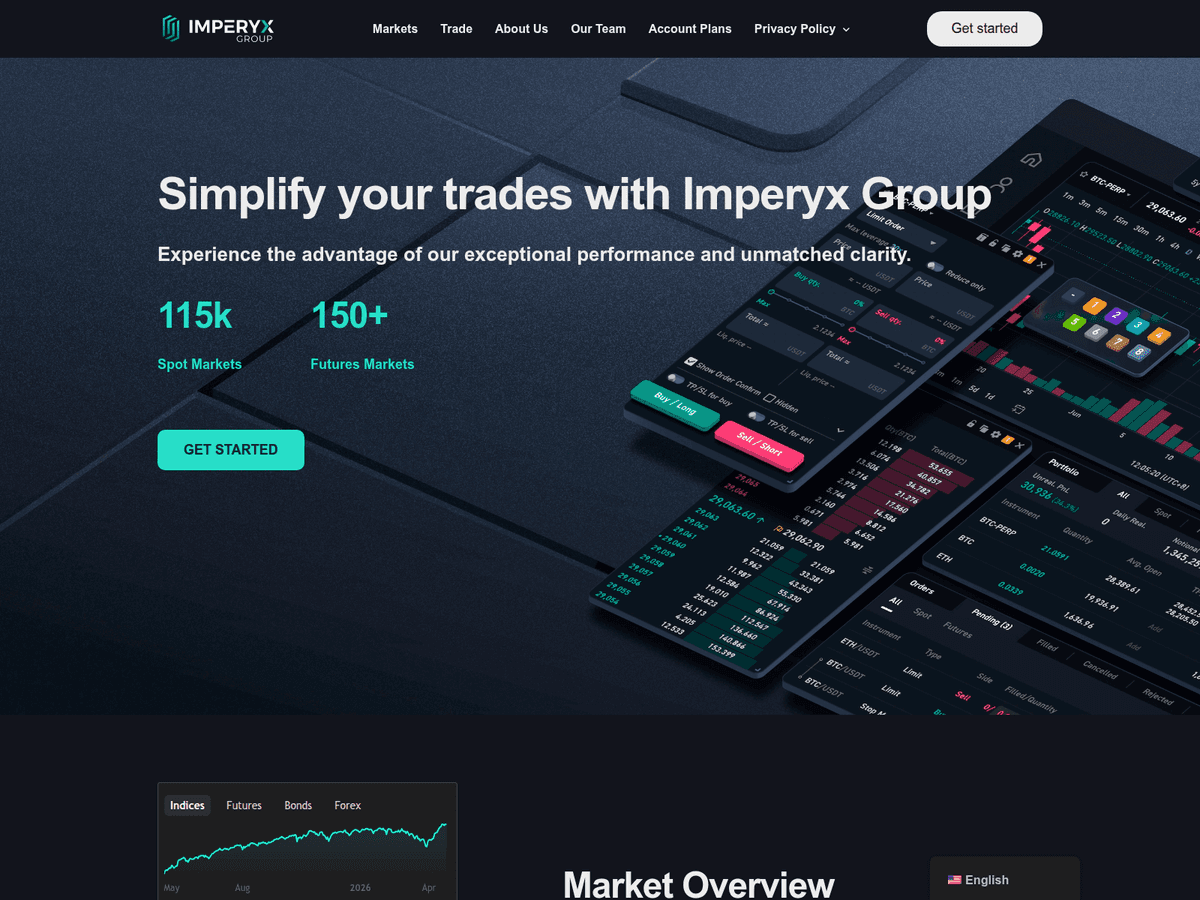 Screenshot von Imperyx Group