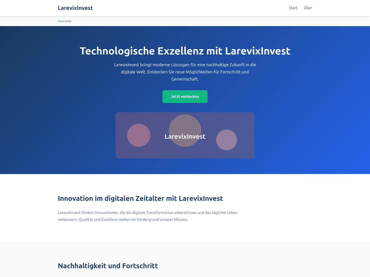 Screenshot von Larevixinvest Ai