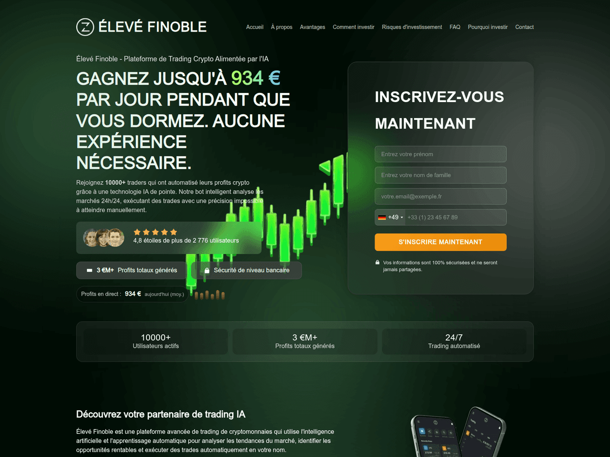 Screenshot der Webseite Levfinoble (levfinoble.com)