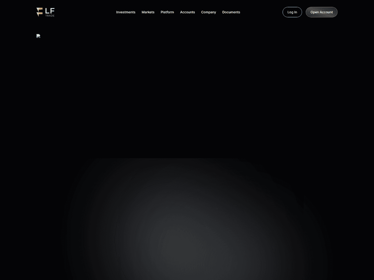Screenshot der Webseite Lftrade (lftrade.co)