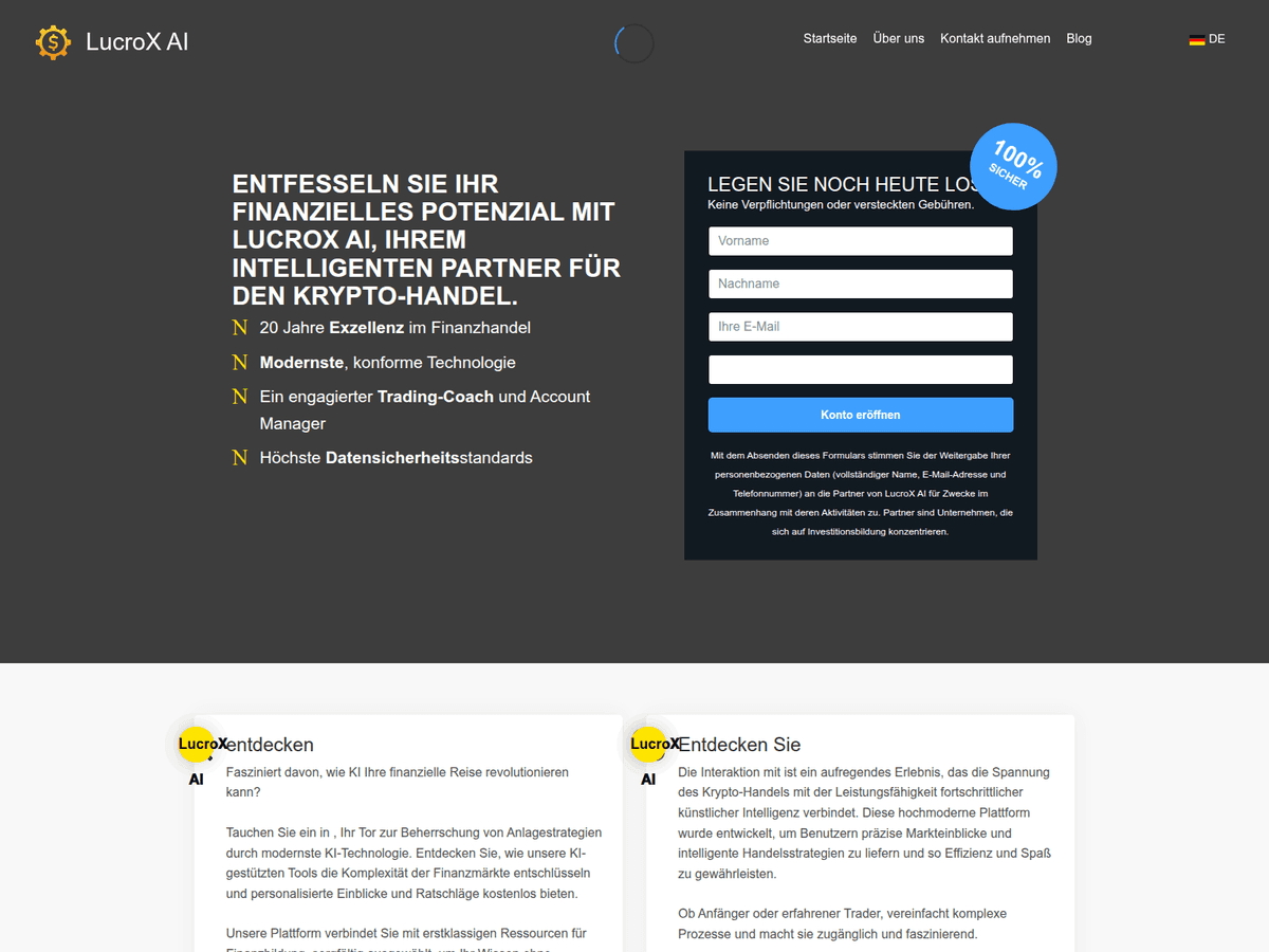 Screenshot von Lucroxaiupdate