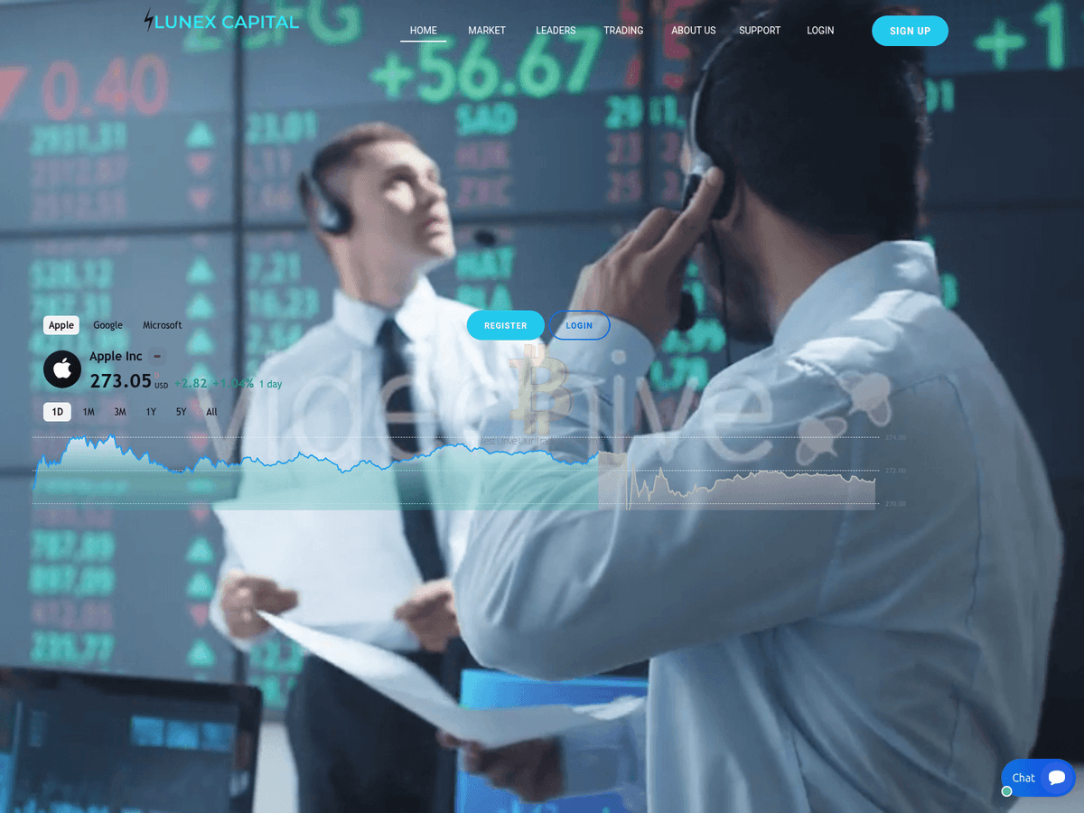 Screenshot der Webseite Lunex Capital (lunex-capital.org)