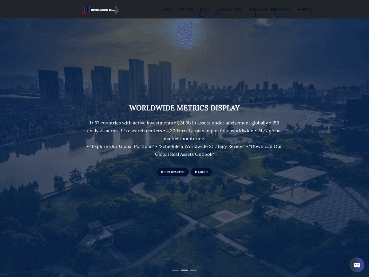 Screenshot von Sentinelcapitalresearch