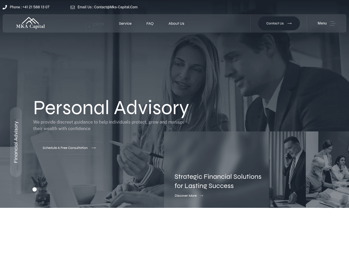 Screenshot von Mka Capital