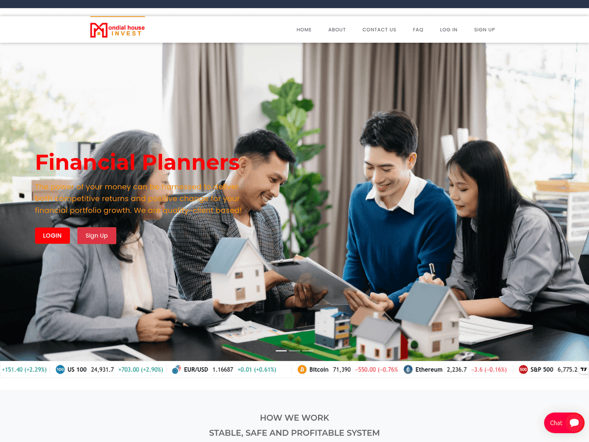 Screenshot von Mondial Houseinvest