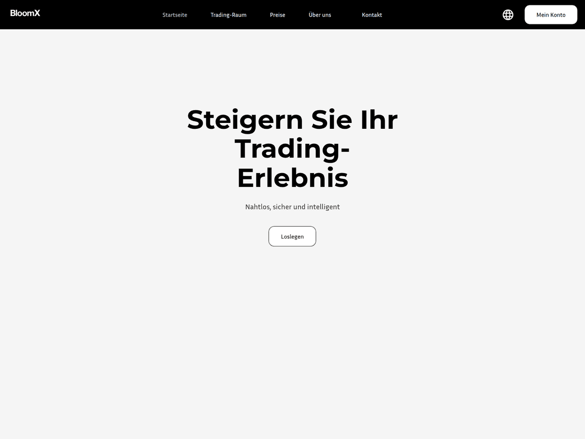 Screenshot der Webseite Mybloomx (mybloomx.de)