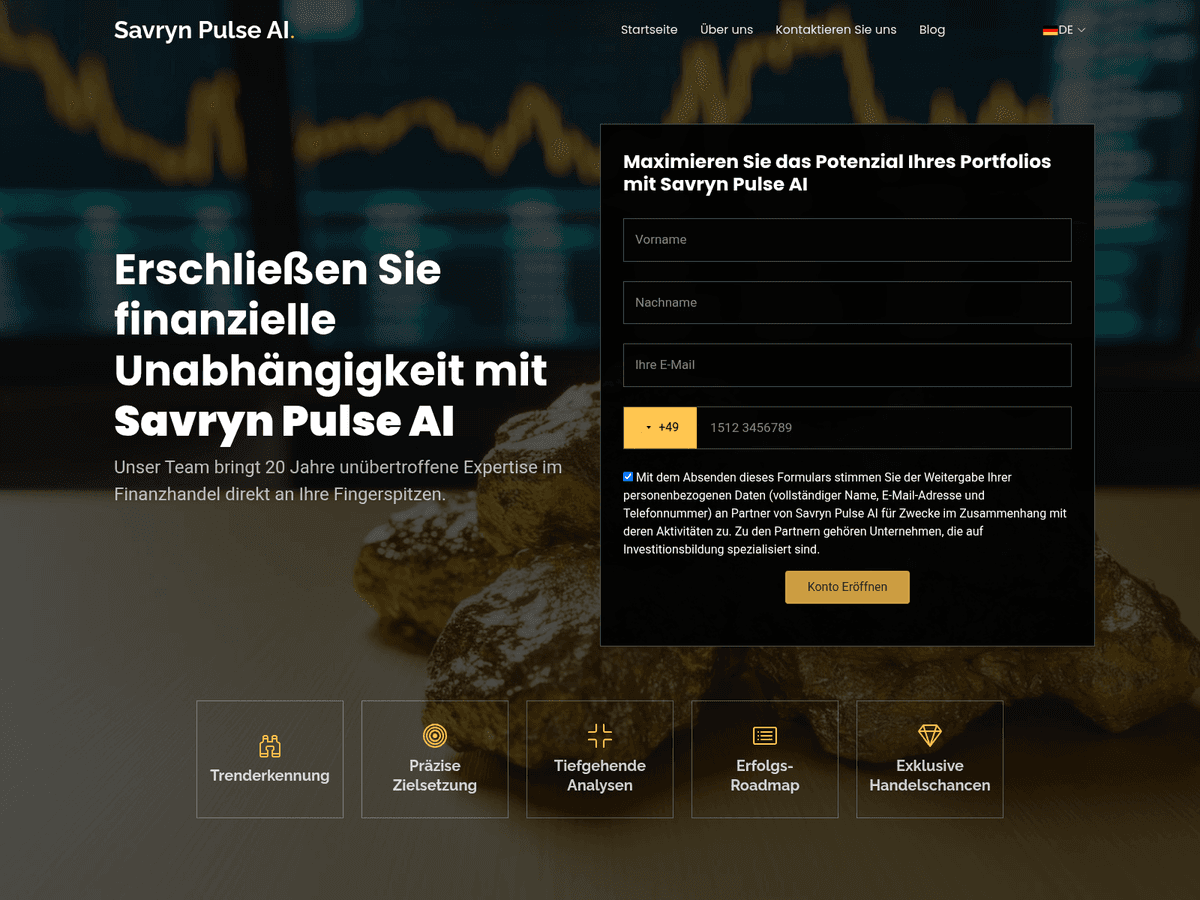 Screenshot von Mysavrynpulseai