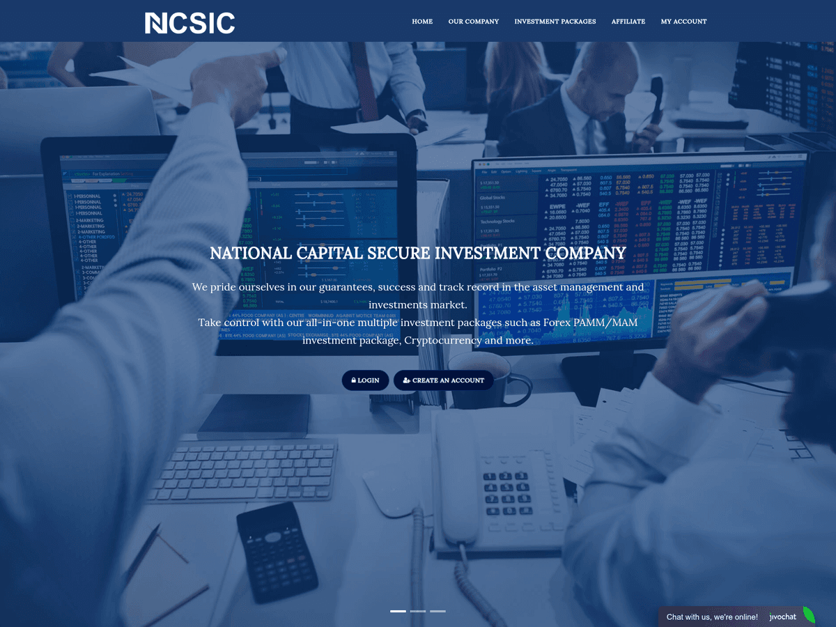 Screenshot von Nationalcapitalsecureinvestmentcompany