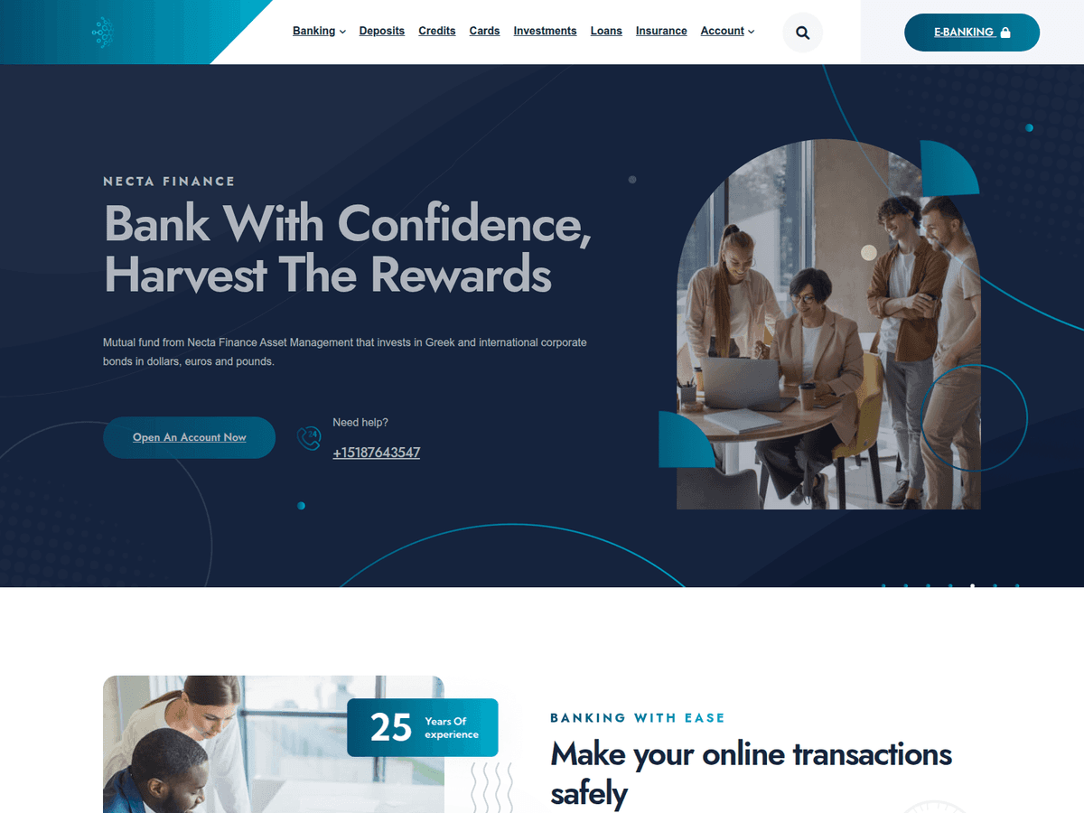 Screenshot von Nectafinance