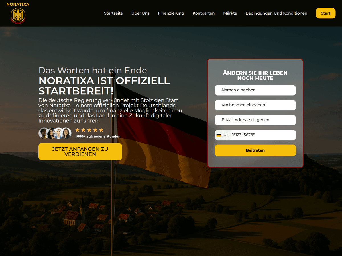 Screenshot von Noratixa