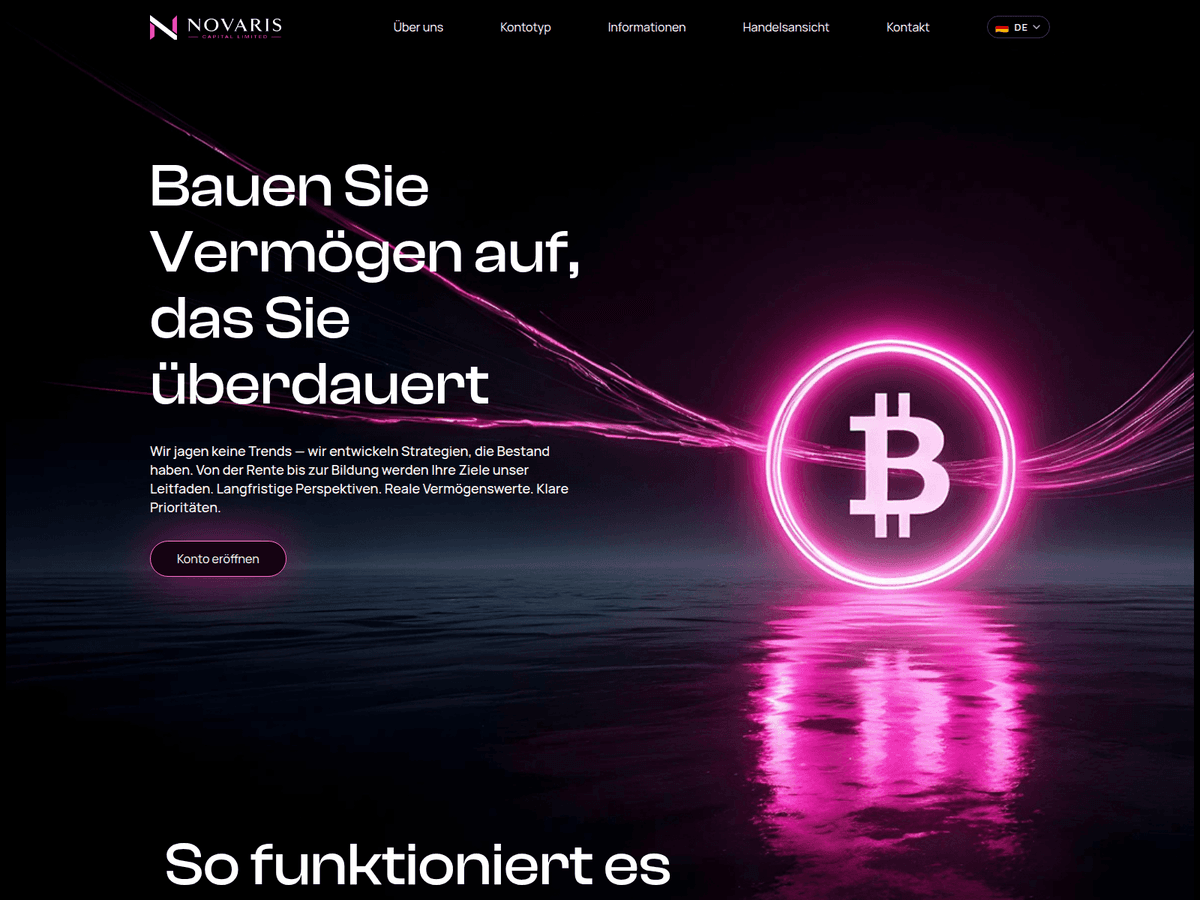 Screenshot der Webseite Novaris Capitallimited (novaris-capitallimited.ltd)