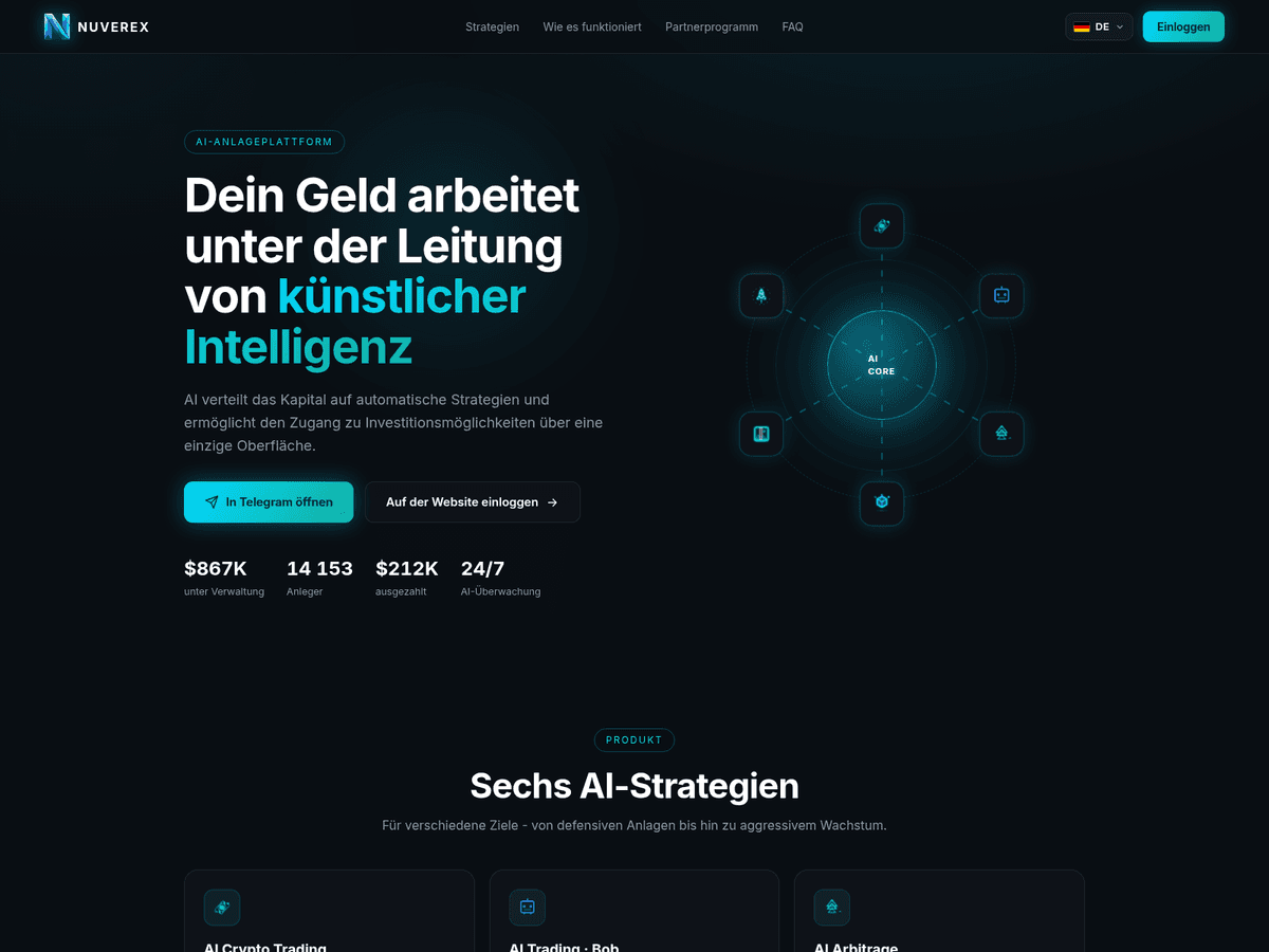 Screenshot von Nuverex